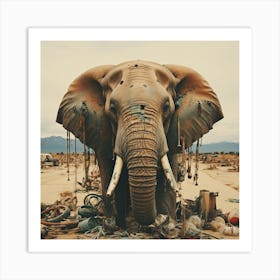 Elephant Tourist Art Print