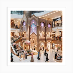 Islamic Shopping Mall Art Print
