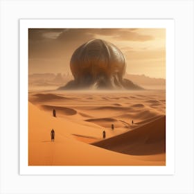 Alien Planet In The Desert Art Print