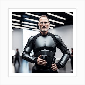 Steve Jobs In Armor 7 Art Print