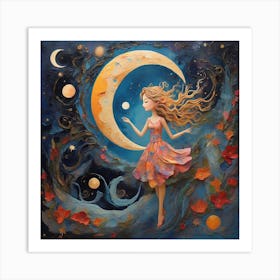 Dreams Of A Little Girl Art Print