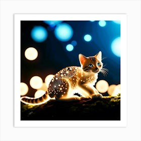 Cat ethereal Art Print