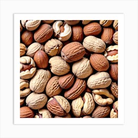 Nuts And Walnuts Art Print