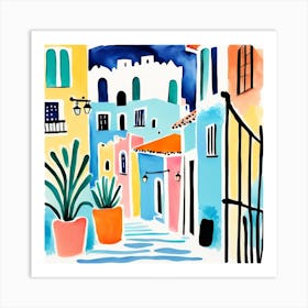 Lost In Old Town 01 Art Print