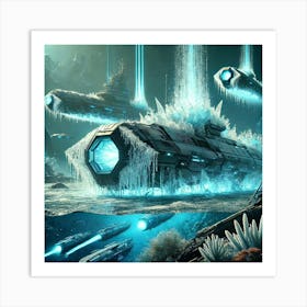 Glacial Submarines Art Print