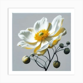 White jasmine Flower Art Print