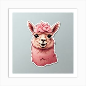 Llama Art Print