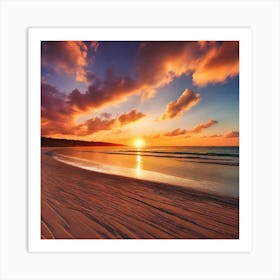 Sunset Stock Videos & Royalty-Free Footage 3 Art Print