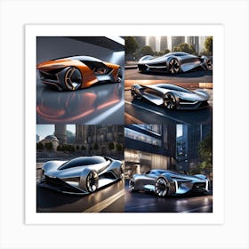 Futuristic Cars 1 Art Print