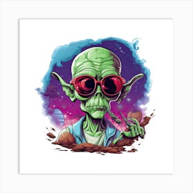 Egyptian Alien Art Print