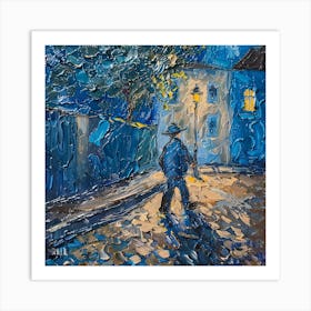 Van Gogh Style. Night Watchman at Arles Series Art Print