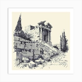 Ruins Of Ephesus Art Print