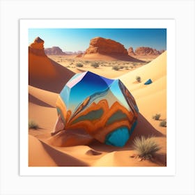 Rock In The Desert Art Print