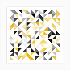 Geometric Triangles Art Print