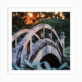 Bridge In The Garden Art Print