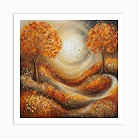 Autumn Trees 1 Art Print