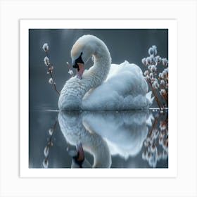 Cute Swan 1 Art Print