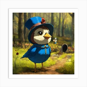 Beatrice The Bluebird From Over The Garden Wall In (1) Art Print