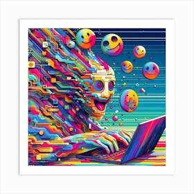 Pixel Art 1 Art Print