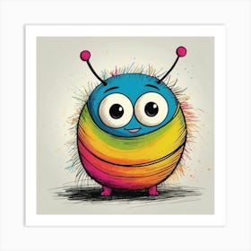 Colorful Bug Art Print