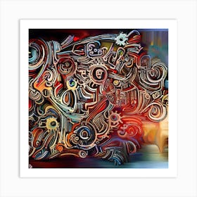 Abstract Painting 23 Art Print