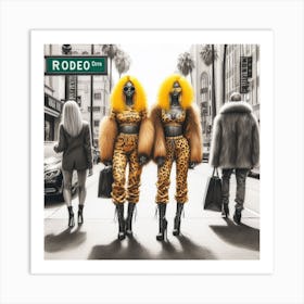 Rodeo Street Art Print