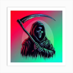 Grim Reaper Color Art Print