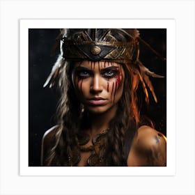 Beautiful Native American Woman Art Print