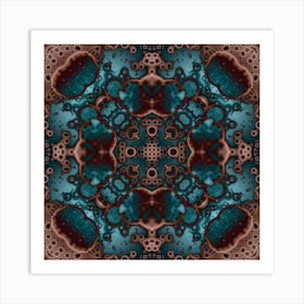 Watercolor Symmetrical Abstraction Art Print