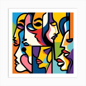 Women'S Faces Art Print