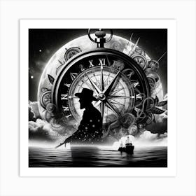 Man With A Pocket Watch Art Print