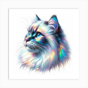 Creative Feline Cat Artwork 121 Art Print