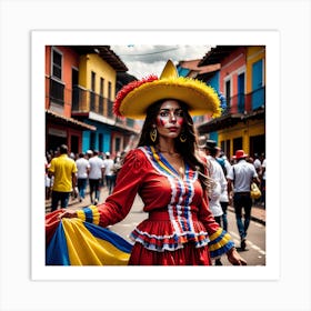 Colombian Woman Art Print