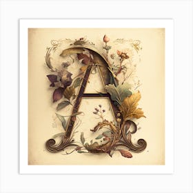 Letter A 3 Art Print