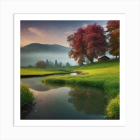 Autumn In Switzerland Art Print