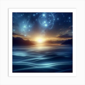 Starry Night Sky Art Print