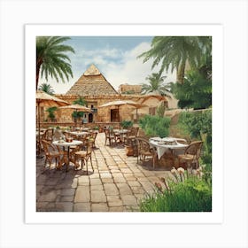 Egyptian Restaurant Art Print