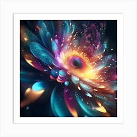 Abstract Flower Art Print