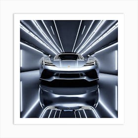 Supercar In A Tunnel Art Print