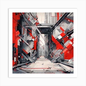 Futuristic City 22 Art Print