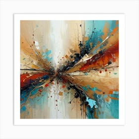 1000015012 Texture abstract painting modern society Art Print