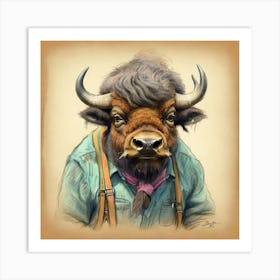 Bison 12 Art Print