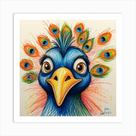 Peacock 57 Art Print