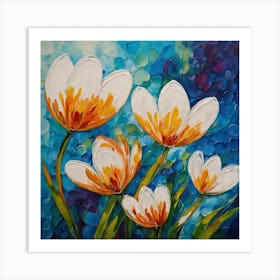 Flower of Snowdrops 2 Art Print