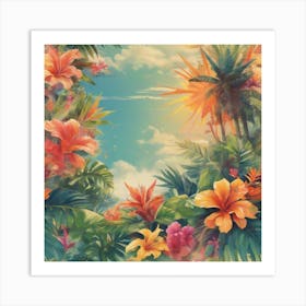 Tropical paradise 2 Art Print