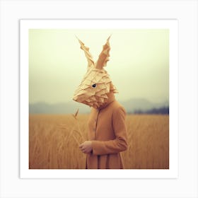 Rabbit In A Field Art Print