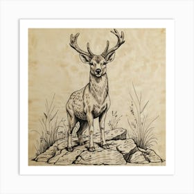 Deer! 51 Art Print