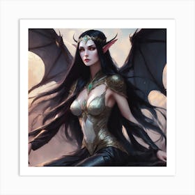 Elven Woman Art Print