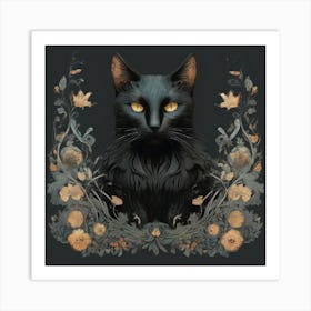 Black Cat 2 Art Print