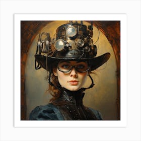 Steampunk Woman 8 Art Print